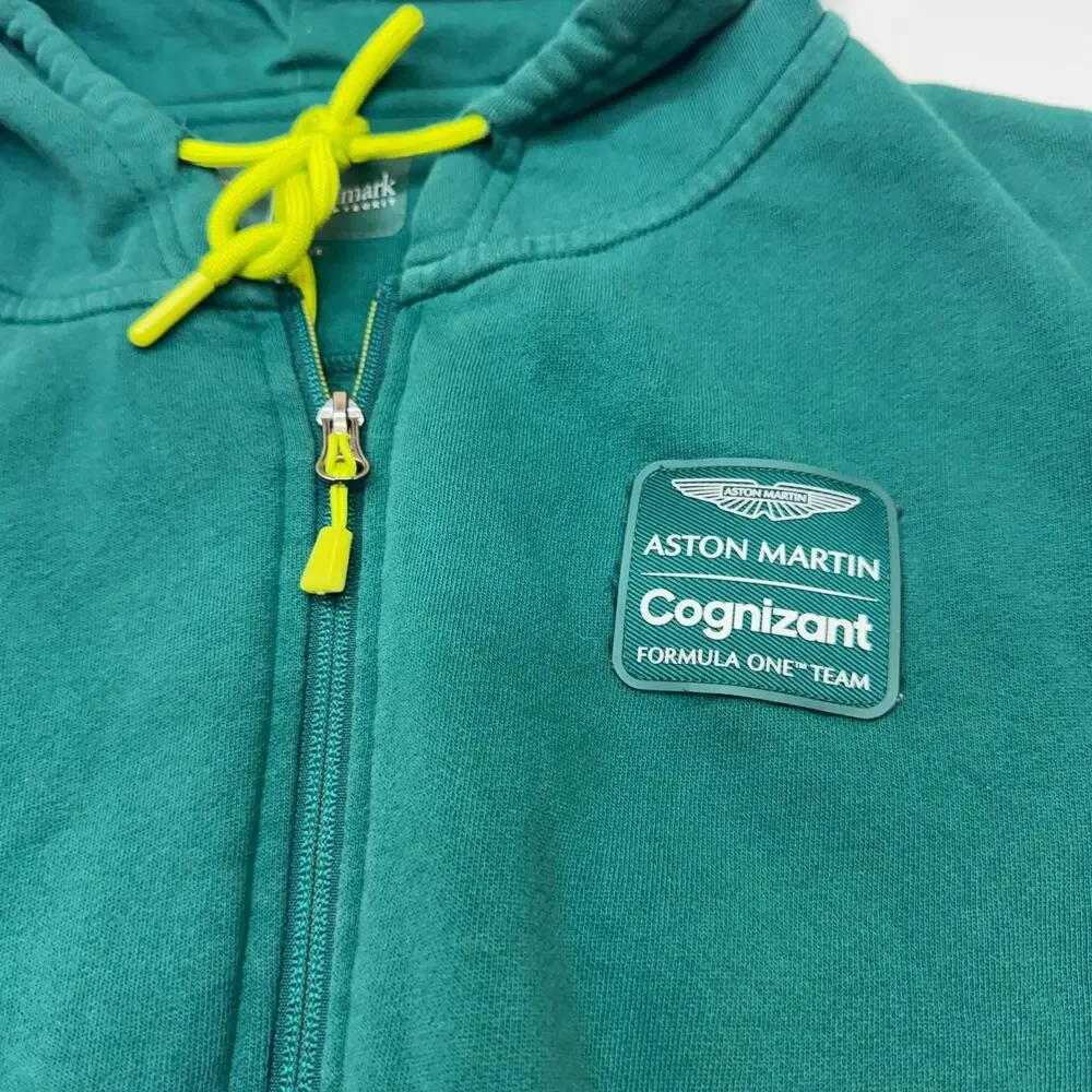 Aston Martin Cognizant F1 Team Hoodie Mens XL Green Pelmark Racing
